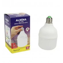 Акумуляторна LED лампочка 20W з цоколем E27 Almina DL-020, автоматично перемикається з режиму роботи від мережі на акумулятор Акумуляторна LED лампочка 20W з цоколем E27 Almina DL-020, автоматично перемикається з режиму роботи від мережі на акумулятор
