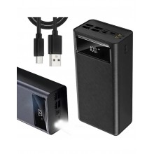 Повербанк 50000 mAh с фонариком 4хUSB, 22,5W, XO PR125 Повербанк 50000 mAh с фонариком 4хUSB, 22,5W, XO PR125