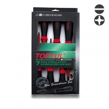 Набір викруток діелектричних Toptul (1000V) 7од. (PH, SL + індикаторна) (GAAE0704)