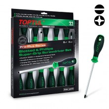 Набір викруток Toptul 11 од. PRO-PLUS SERIES (PH, SL) (GFE-1101)