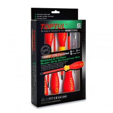 Набір викруток діелектричних  Toptul (1000V) VDE 6 од. (PH, SL + індикатор) (GFE-0605)
