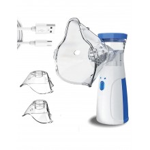 Портативний безшумний міні-інгалятор небулайзер + 2 маски, USB, для дітей та дорослих Портативний безшумний міні-інгалятор небулайзер + 2 маски, USB, для дітей та дорослих