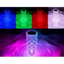 Настільна світлодіодна лампа-нічник з пультом, з RGB і USB (21х9 см) 16 кольорів світіння