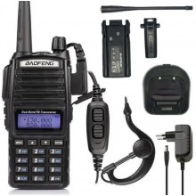 Рація Baofeng UV-82 до 10км, 8W + гарнітура та док станція 2000мАч / Портативна рація дводіапазонна Рація Baofeng UV-82 до 10км, 8W + гарнітура та док станція 2000мАч / Портативна рація дводіапазонна