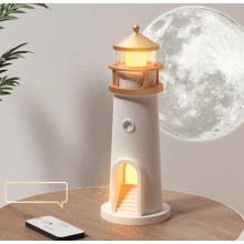 Нічний маяк з проекцією місяця LightHouse проектор місяця з акумулятором