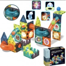 Магнітний конструктор Woopie Light Magnetic Blocks G025/110 деталей