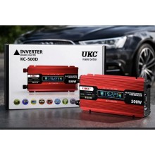 Перетворювач AC/DC KC-500D 500W + LCD, Інвертор у машину Перетворювач AC/DC KC-500D 500W + LCD, Інвертор у машину