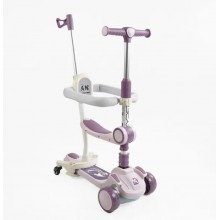 Самокат 5 в 1 "Scooter", багатофункціональний, з бортиком Skyper, музика, підсвічування платформи, святяться колеса, функція складання Самокат 5 в 1 "Scooter", багатофункціональний, з бортиком Skyper, музика, підсвічування платформи, святяться колеса, функція складання