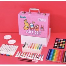 Набір юного художника для малювання та творчості Art Set на 82 предмети, Pink