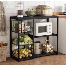 Кухонна полиця-стелаж XS-W56B 80х30х80 см Кухонна полиця-стелаж XS-W56B 80х30х80 см