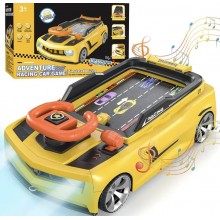 Ігровий гоночний симулятор водіння Adventure Racing Car Жовтий Ігровий гоночний симулятор водіння Adventure Racing Car Жовтий
